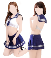 Cosplay-Kostüm Sexy Schulmädchen - Blau