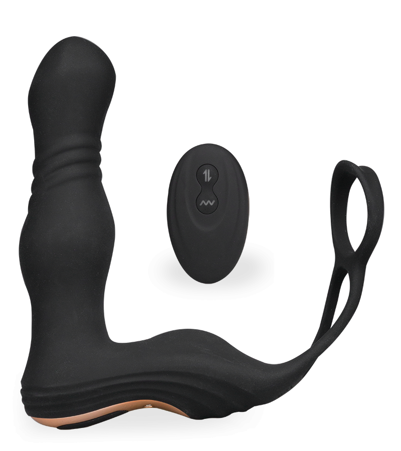 prostata stimulator mit penisring Penisring um die Hoden 3-in-1-Vibration main image 1