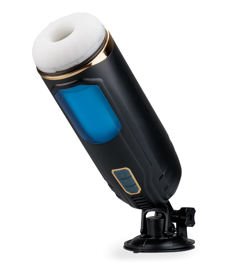 Masturbator mit Saug- und Vibrationsfunktion und Stofunktion Kimi -  Sextoys von LOVE AND VIBES