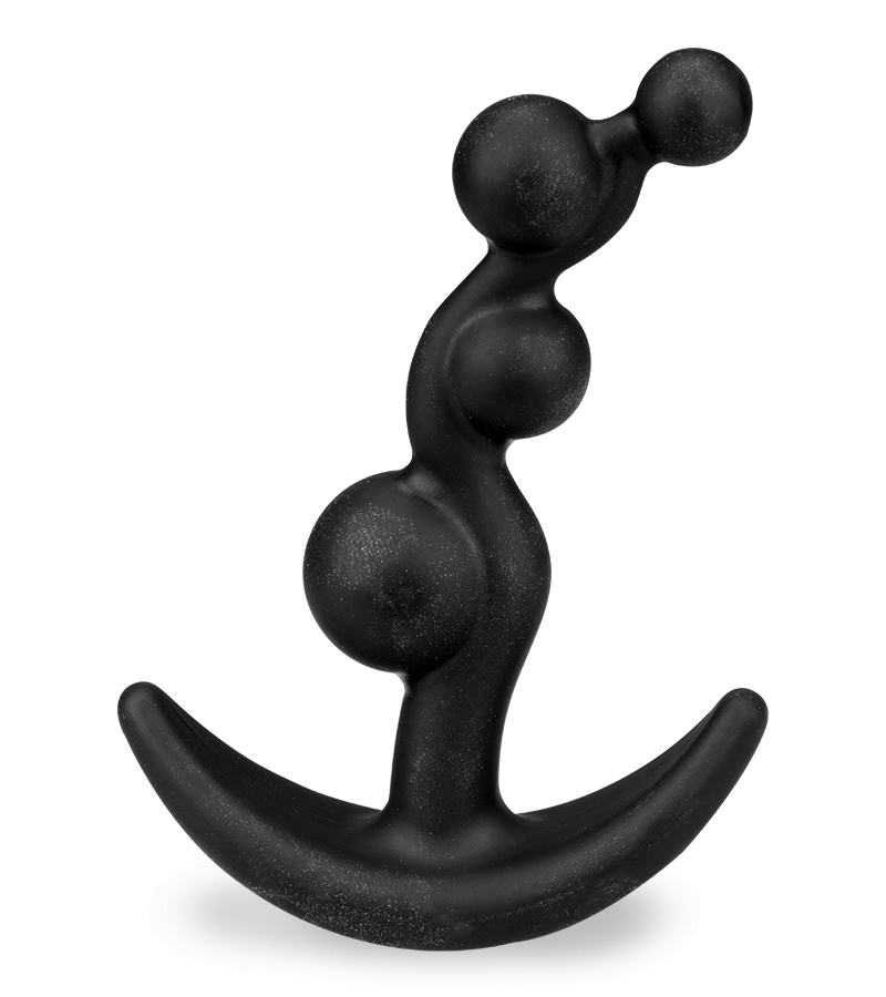 analdildo mit kugelstruktur Analplug mit Ankergriff und 4 Kugeln