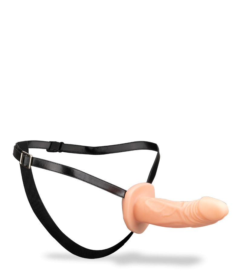 Hohler Naturdildo zum Umschnallen - Sextoys von LOVE AND VIBES